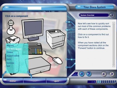 Sample project screen