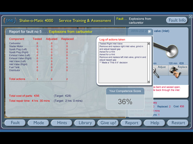 Shake-O-Matic cocktail mixer fault-finding challenge (click image to enlarge)