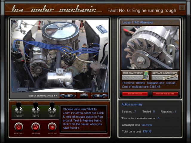 Le Mans Cobra fault-finding challenge (click image to enlarge)