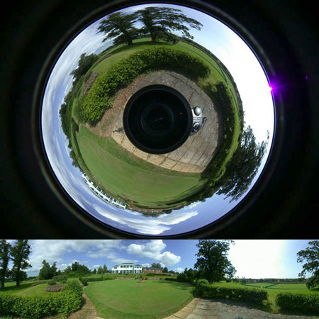 360 degree image with ‘unwrapped’ panorama
