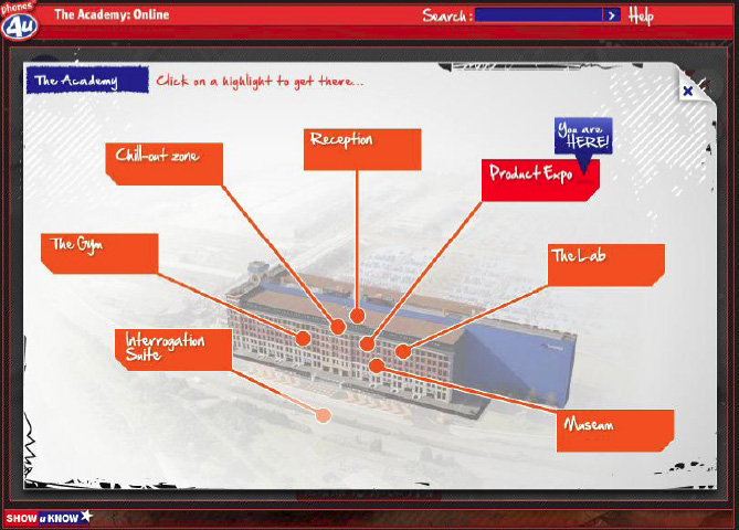 Phones 4u Academy Map (click image to enlarge)