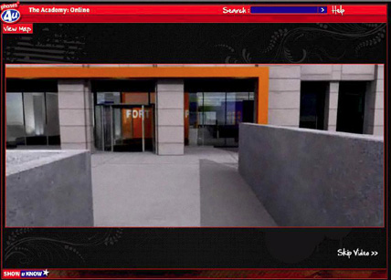 Approaching the main entrance