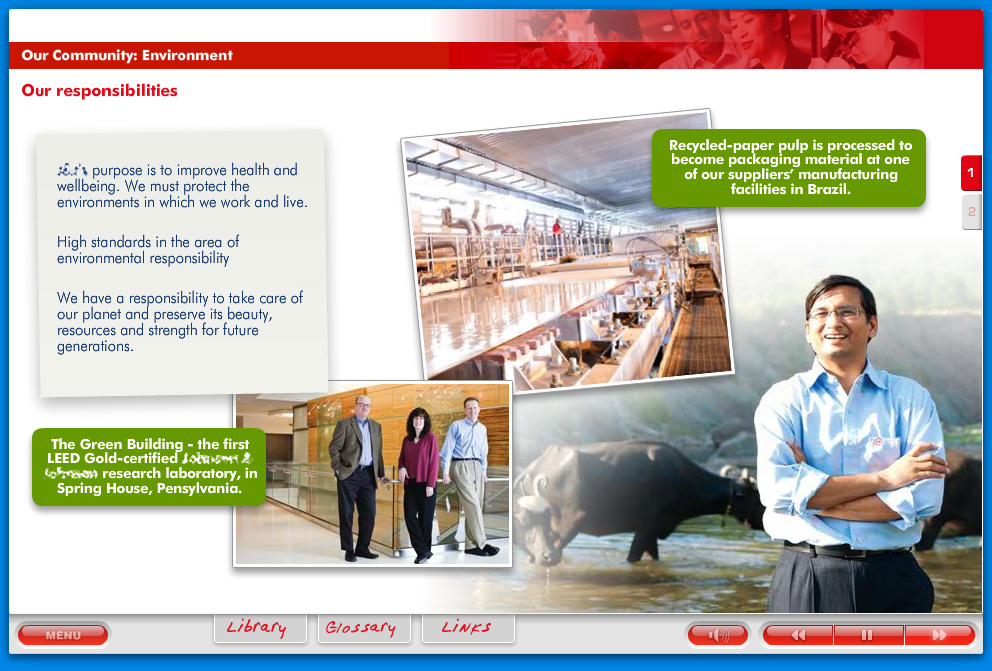 Major pharmaceutical Staff e-Induction (click image to enlarge)